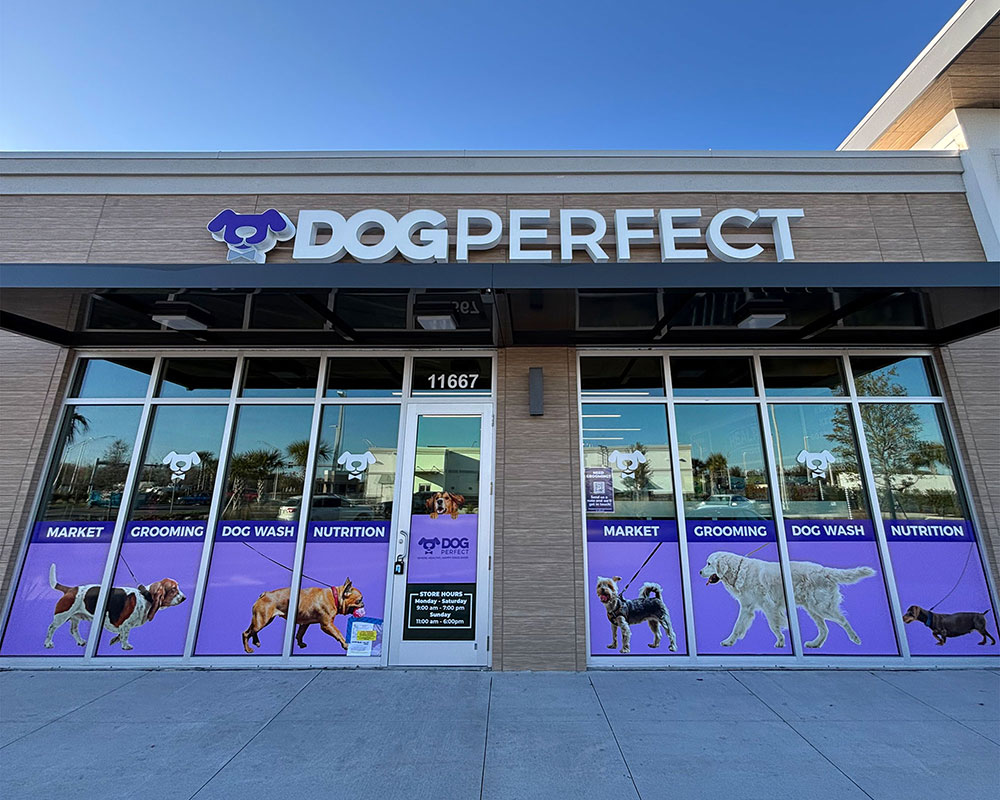 Exterior of the DOGPerfect Parrish store