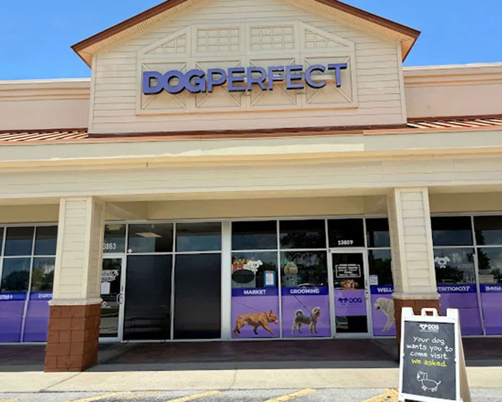 Exterior of the DOGPerfect Westchase store