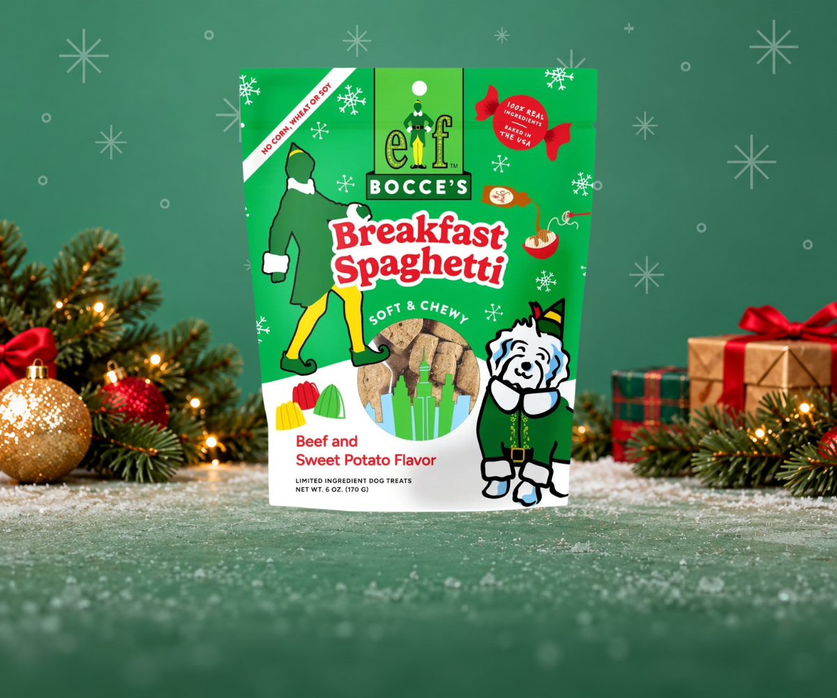Bocce's Breakfast Spaghetti holiday dog treats